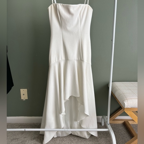 Gorgeous White High Low Dress - Picture 12 of 12